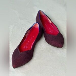Rothy’s The Point In Retired Berry Lattice Color Size 6.5